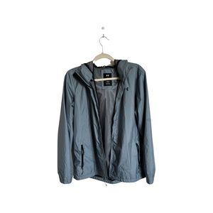 Under Armour blue mesh lined hooded water resistant jacket size large